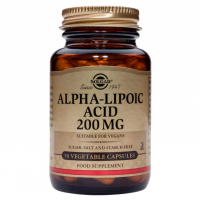SOLGAR Alpha-Lipoic Acid 200mg x 50 κάψουλες