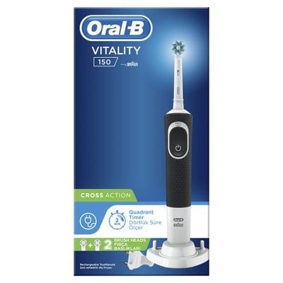 Oral-B Vitality 150 Crossaction Black Ηλεκτρική Οδοντόβουρτσα 1τμχ