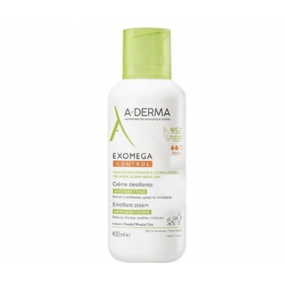 A-Derma Exomega Control Emollient Cream Μαλακτική Φροντίδα Για Το Ατοπικό και Πολύ Ξηρό Δέρμα Για Πρόσωπο και Σώμα 400ml