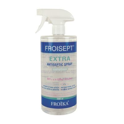 FROISEPT Extra Spray Αντισηπτικό Υγρό 80% Αιθυλική Αλκοόλη 1000ml