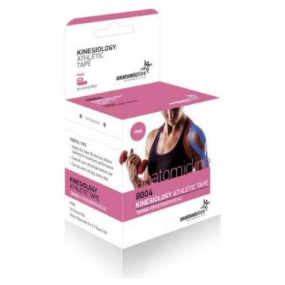 Anatomic Line Kinesiology Athletic Tape Αθλητική Ταινία 5cmX5m Ροζ