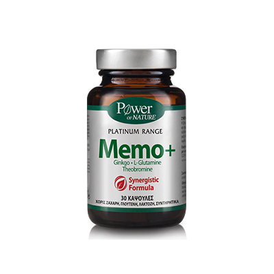 POWER HEALTH Platinum Memo+ -Συμπλήρωμα Διατροφής για Ενίσχυση της Μνήμης 30 κάψουλες