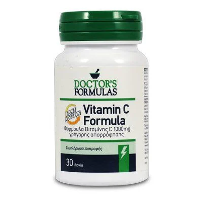 Doctor s Formulas Vitamin C Γρήγορης Απορρόφησης 30caps 1000mg 