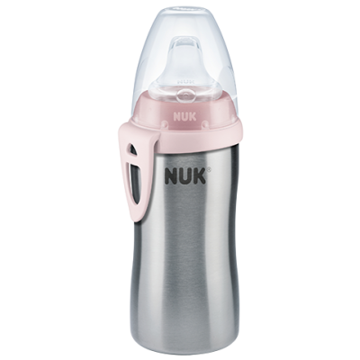 NUK  Παγουράκι Active Cup ανοξείδωτο με στόμιο 215 ml Ροζ 10.225.328