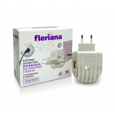 POWER HEALTH Fleriana Εντομοαπωθητικά Πλακίδια και Ηλεκτρική συσκευή διπλής χρήσης 30τμχ