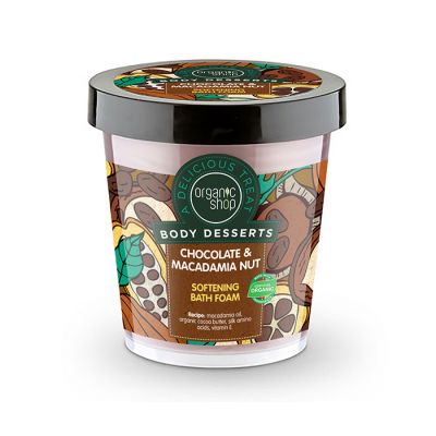 Organic Shop Body Desserts Chocolate & Macadamia Nut Ενυδατικό αφρόλουτρο 450 ml