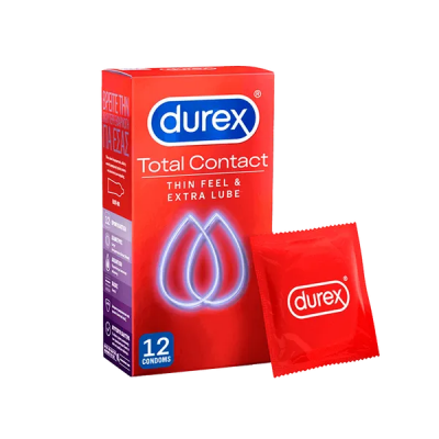 Durex Προφυλακτικά Total Contact Thin Feel 12τεμ