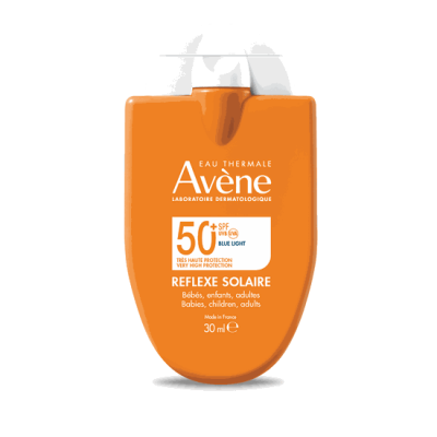 AVENE Reflexe Solaire SPF50 Αντηλιακή Κρέμα για Βρέφη, Παιδιά, Ενήλικες Pocket Size 30ml