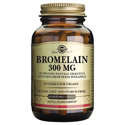 SOLGAR Bromelain Βρομελαΐνη 300mg 60 κάψουλες