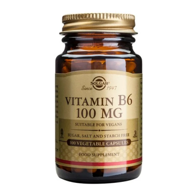SOLGAR Vitamin B6 100mg 100 κάψουλες