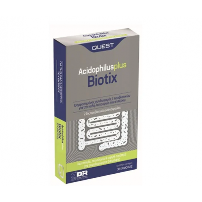 QUEST Acidophilus Plus Biotix 30 κάψουλες