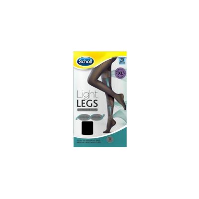 Scholl Light Legs Καλσόν Διαβαθμισμένης Συμπίεσης 20Den Black XL