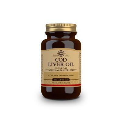 SOLGAR Cod Liver Oil (Μουρουνέλαιο) x 100 softgels