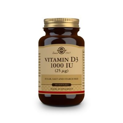 SOLGAR Vitamin D3 1000IU x 100 softgels