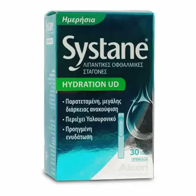 Systane Hydration Ud Λιπαντικές Οφθαλμικές Σταγόνες με Υαλουρονικό 30x0.7 ml
