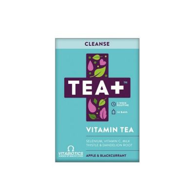VITABIOTICS TEA+CLEANSE VITAMIN TEA 14 tea bags