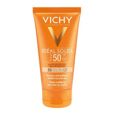 VICHY IDEAL SOLEIL Emulsion Αντιηλιακή Κρέμα BB Με Χρώμα για Ματ αποτέλεσμα SPF50  50ml