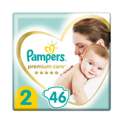 Pampers Premium Care No 2 (4-8 kg) 46τμχ